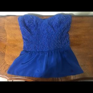 BEBE sequins and beaded shirt.